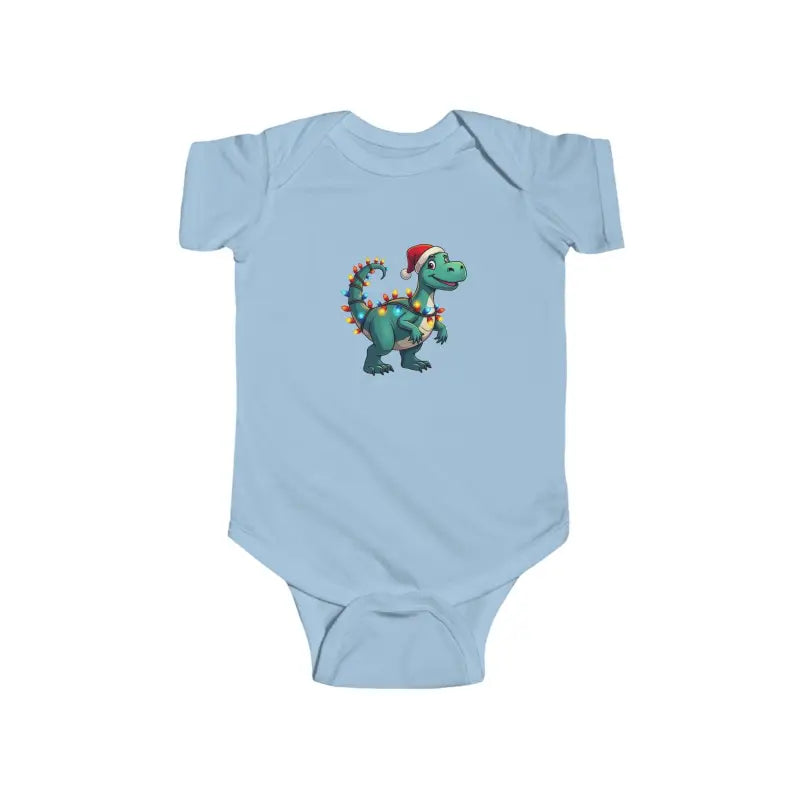 Christmas Dinosaur Bodysuits for Babies and Toddlers Fun Holiday Outfit - Ocean State Styles