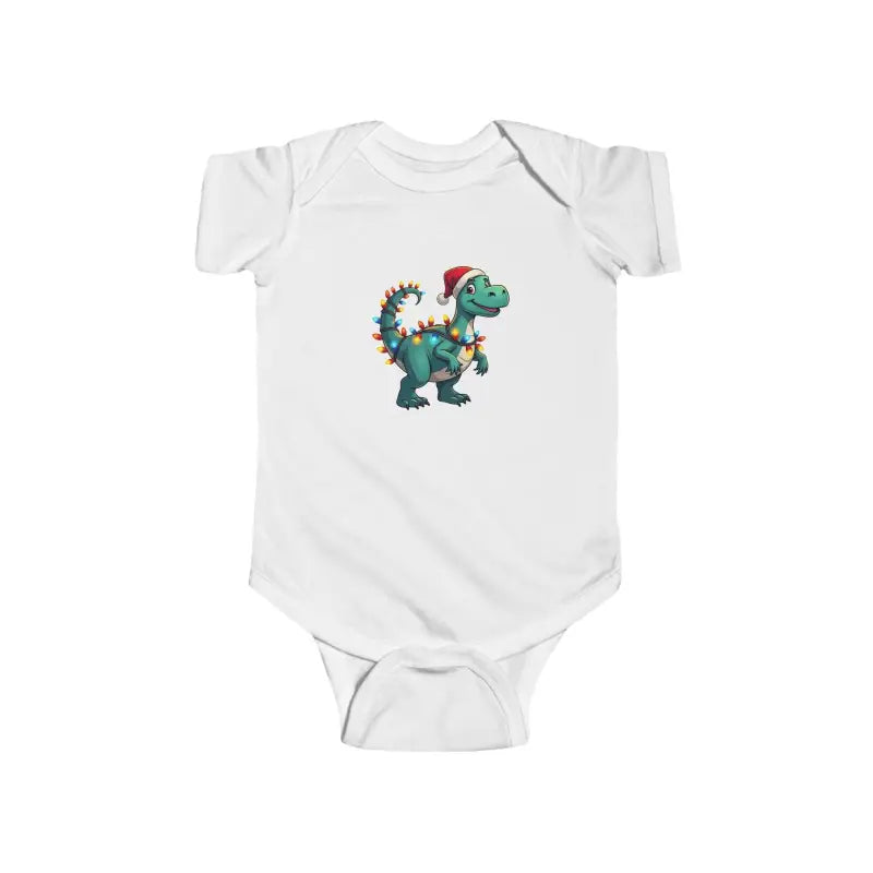 Christmas Dinosaur Bodysuits for Babies and Toddlers Fun Holiday Outfit - Ocean State Styles