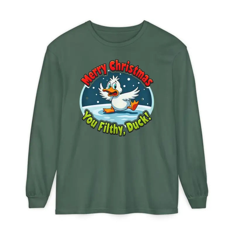 Christmas Filthy Duck Long Sleeve Shirt for Holiday Fun - Ocean State Styles