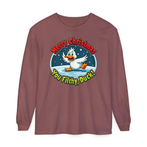 Christmas Filthy Duck Long Sleeve Shirt for Holiday Fun - Ocean State Styles