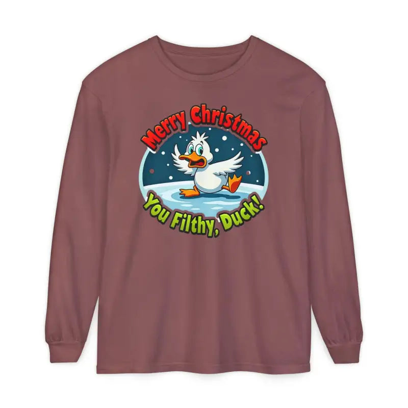 Christmas Filthy Duck Long Sleeve Shirt for Holiday Fun - Ocean State Styles