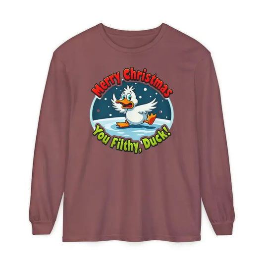 Christmas Filthy Duck Long Sleeve Shirt for Holiday Fun - Ocean State Styles
