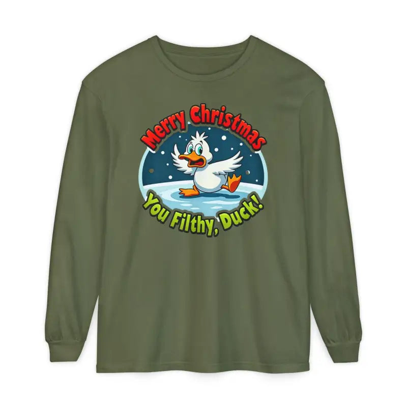Christmas Filthy Duck Long Sleeve Shirt for Holiday Fun - Ocean State Styles