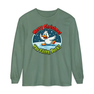 Christmas Filthy Duck Long Sleeve Shirt for Holiday Fun - Ocean State Styles