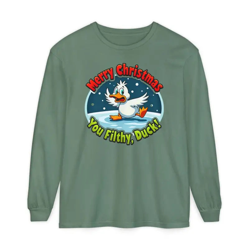 Christmas Filthy Duck Long Sleeve Shirt for Holiday Fun - Ocean State Styles