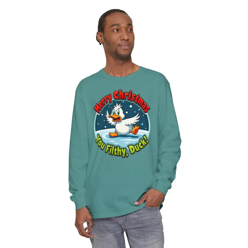 Christmas Filthy Duck Long Sleeve Shirt for Holiday Fun - Ocean State Styles