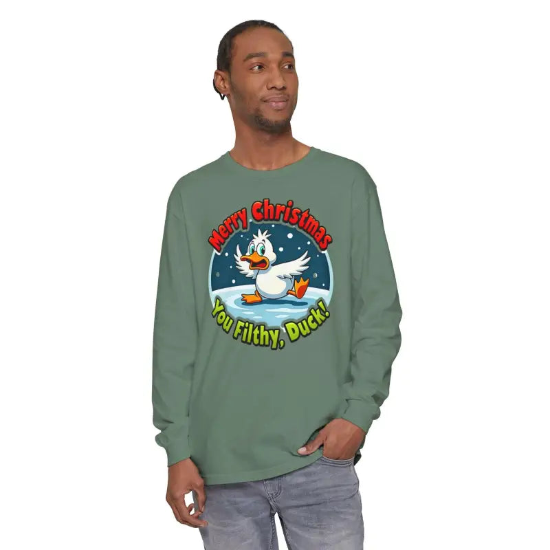 Christmas Filthy Duck Long Sleeve Shirt for Holiday Fun - Ocean State Styles