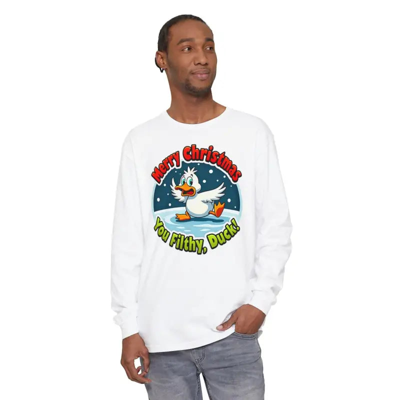Christmas Filthy Duck Long Sleeve Shirt for Holiday Fun - Ocean State Styles