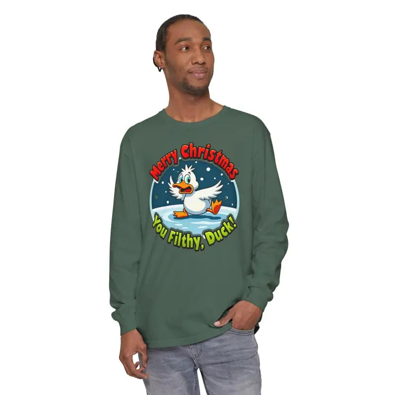Christmas Filthy Duck Long Sleeve Shirt for Holiday Fun - Ocean State Styles