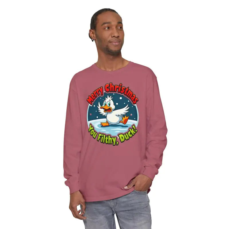 Christmas Filthy Duck Long Sleeve Shirt for Holiday Fun - Ocean State Styles