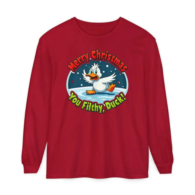 Christmas Filthy Duck Long Sleeve Shirt for Holiday Fun - Ocean State Styles
