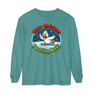 Christmas Filthy Duck Long Sleeve Shirt for Holiday Fun - Ocean State Styles