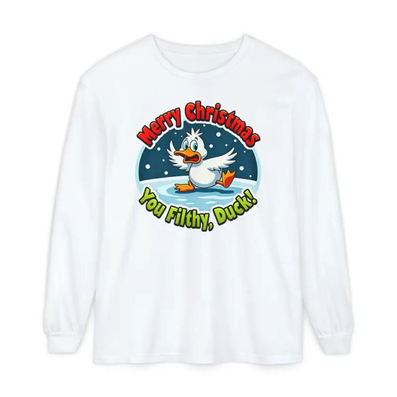 Christmas Filthy Duck Long Sleeve Shirt for Holiday Fun - Ocean State Styles
