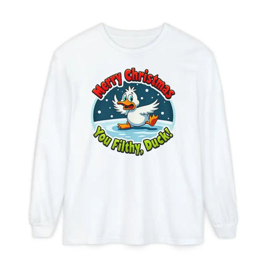 Christmas Filthy Duck Long Sleeve Shirt for Holiday Fun - Ocean State Styles