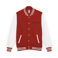 Red and white varsity jacket from the Classic Varsity Jacket Collection