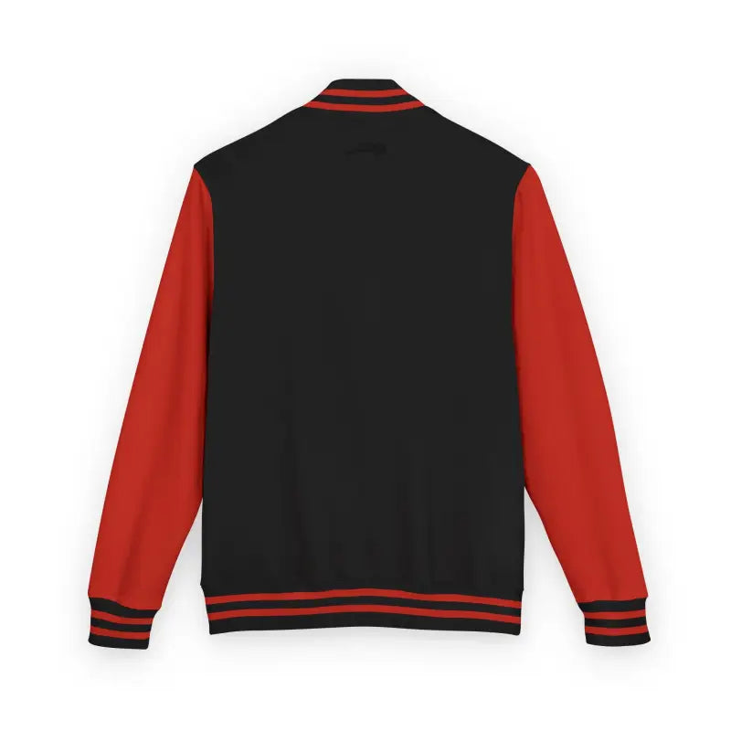 Black and red varsity jacket from the Classic Varsity Jacket Collection