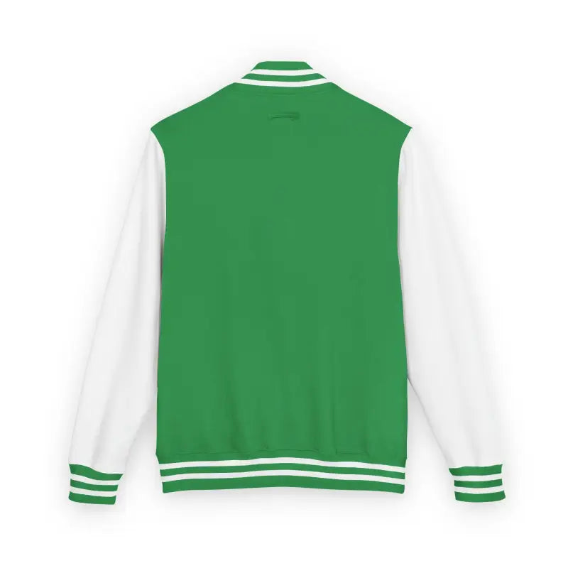 Green and white varsity jacket from the Classic Varsity Jacket Collection