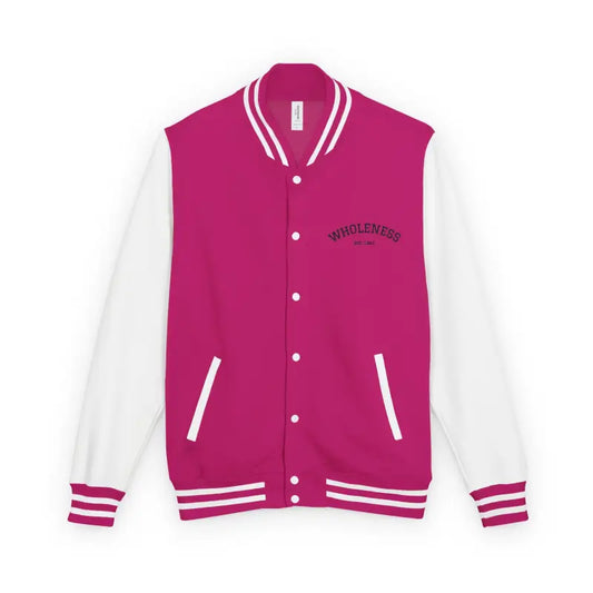 Red and white varsity jacket from the Classic Varsity Jacket Collection