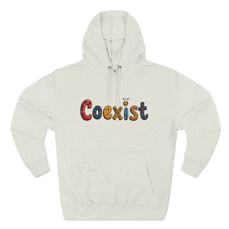 Coexist Fleece Hoodie for Ultimate Comfort and Style - Ocean State Styles