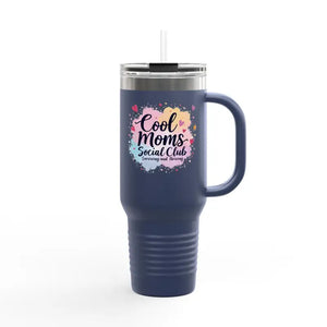 Cool Moms Social Club 40oz Insulated Travel Mug Stylish Design - Ocean State Styles