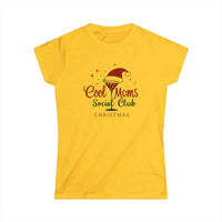 Cool Moms Social Club Christmas Martini Tee for Moms Fashion - Ocean State Styles