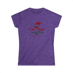 Cool Moms Social Club Christmas Martini Tee for Moms Fashion - Ocean State Styles