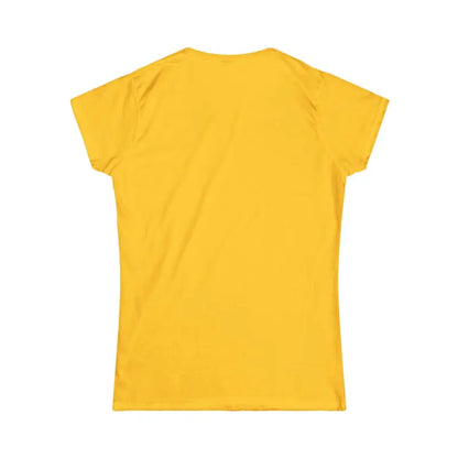 Yellow women’s t-shirt featuring Cool Moms Social Club Christmas Martini design