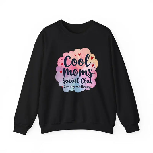 Cool Moms Social Club Crewneck Sweatshirt for Stylish Moms - Ocean State Styles