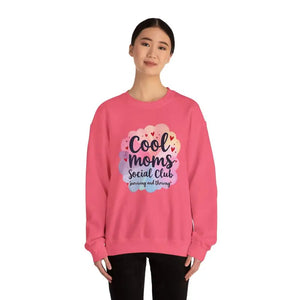 Cool Moms Social Club Crewneck Sweatshirt for Stylish Moms - Ocean State Styles