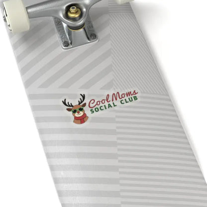 Skateboard featuring Cool Moms Social Club design for holiday-themed decor