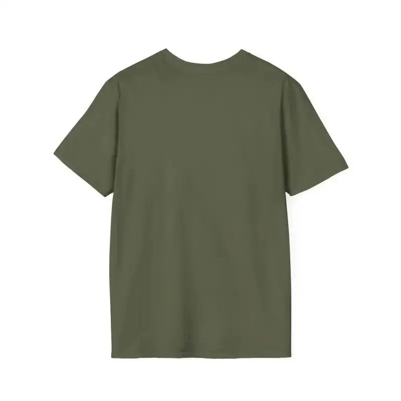 Olive green relaxed fit crew neck t-shirt with short sleeves