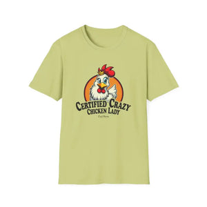 Crazy Chicken Lady T Shirt for Fun Poultry Lovers Apparel - Ocean State Styles