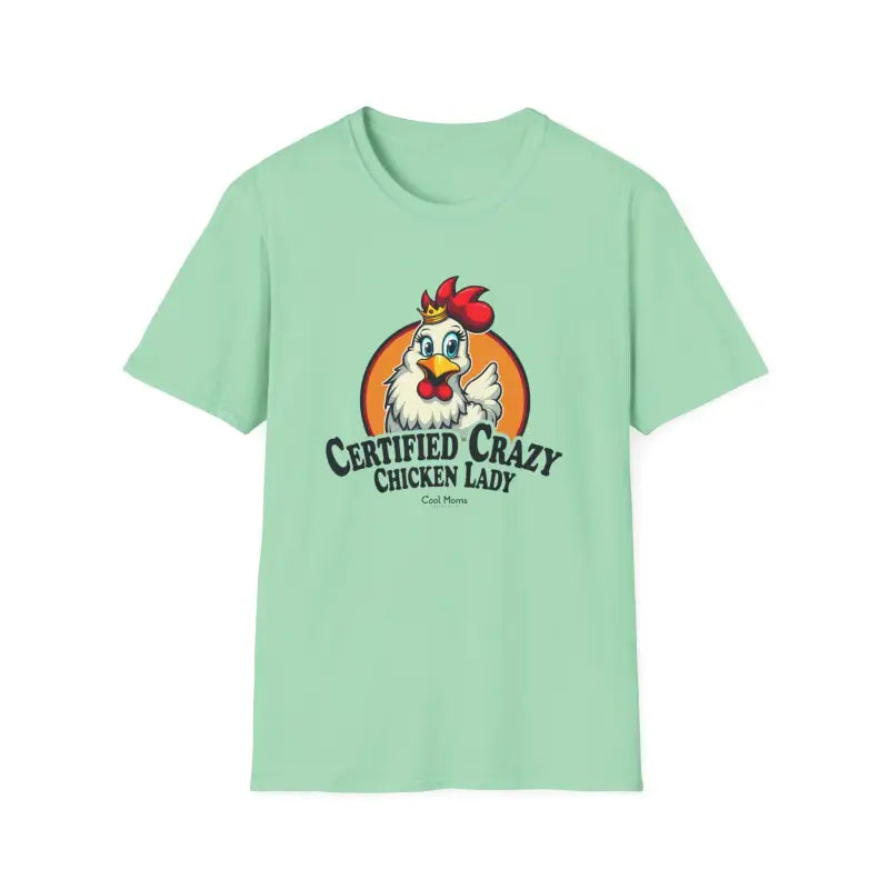 Crazy Chicken Lady T Shirt for Fun Poultry Lovers Apparel - Ocean State Styles