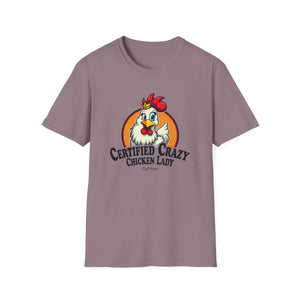 Crazy Chicken Lady T Shirt for Fun Poultry Lovers Apparel - Ocean State Styles