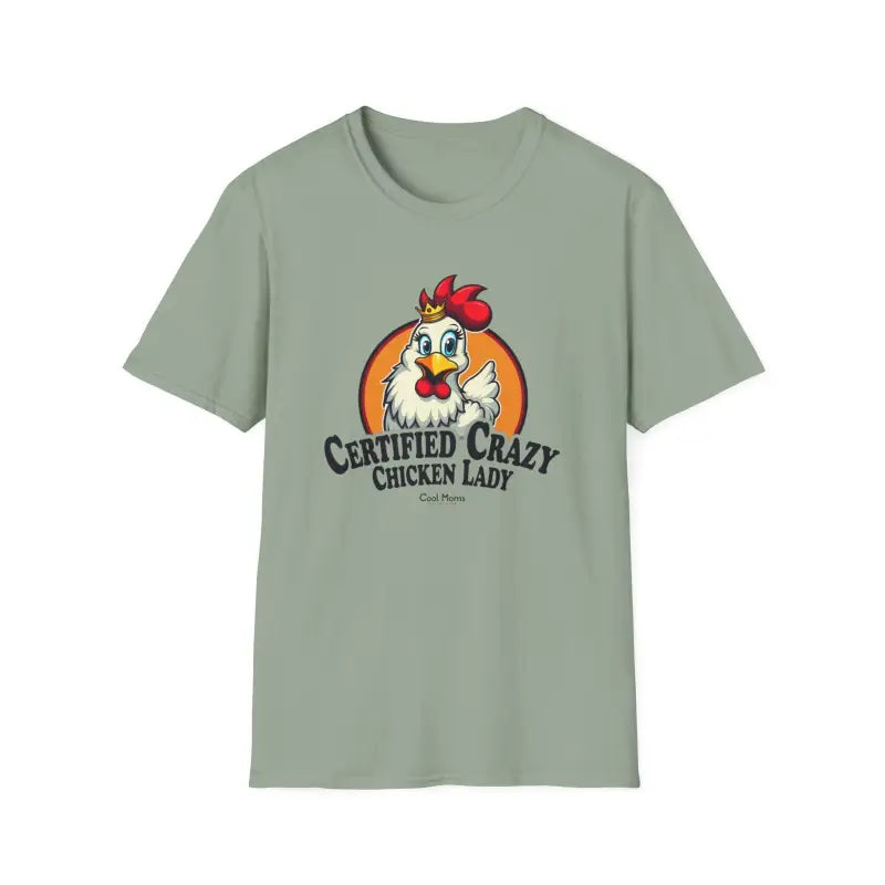 Crazy Chicken Lady T Shirt for Fun Poultry Lovers Apparel - Ocean State Styles