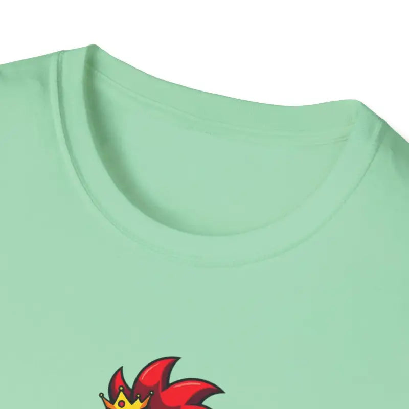 Mint-green Crazy Chicken Lady T-Shirt displayed as a stylish apparel option