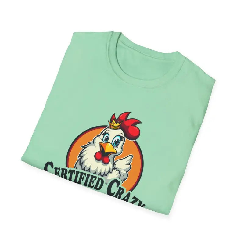 Crazy Chicken Lady T Shirt for Fun Poultry Lovers Apparel - Ocean State Styles
