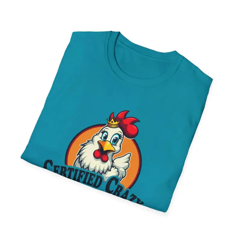 Crazy Chicken Lady T Shirt for Fun Poultry Lovers Apparel - Ocean State Styles