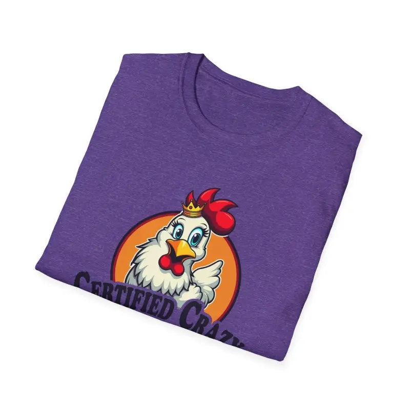 Crazy Chicken Lady T Shirt for Fun Poultry Lovers Apparel - Ocean State Styles