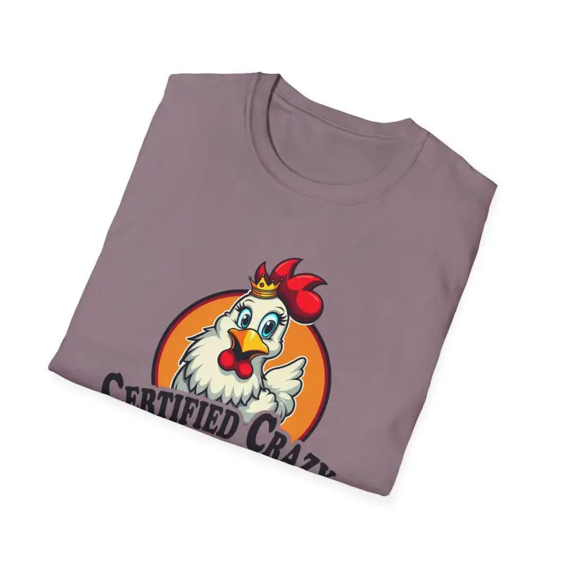 Crazy Chicken Lady T Shirt for Fun Poultry Lovers Apparel - Ocean State Styles