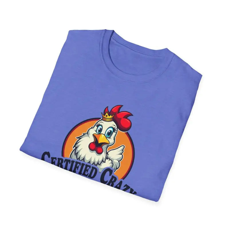 Crazy Chicken Lady T Shirt for Fun Poultry Lovers Apparel - Ocean State Styles