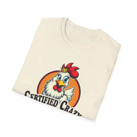 Crazy Chicken Lady T Shirt for Fun Poultry Lovers Apparel - Ocean State Styles