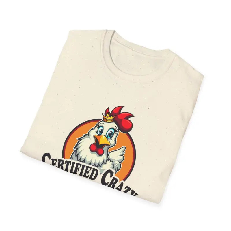 Crazy Chicken Lady T Shirt for Fun Poultry Lovers Apparel - Ocean State Styles