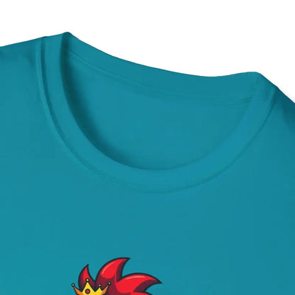 Teal Crazy Chicken Lady T Shirt showcasing a fun and quirky design for poultry enthusiasts