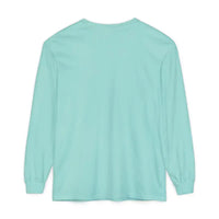 Aqua blue long-sleeve crewneck t-shirt from Cream Coral Pink Stay Salty Graphic collection