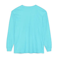 Plain turquoise long-sleeve T-shirt from Cream Coral Pink Stay Salty Graphic collection
