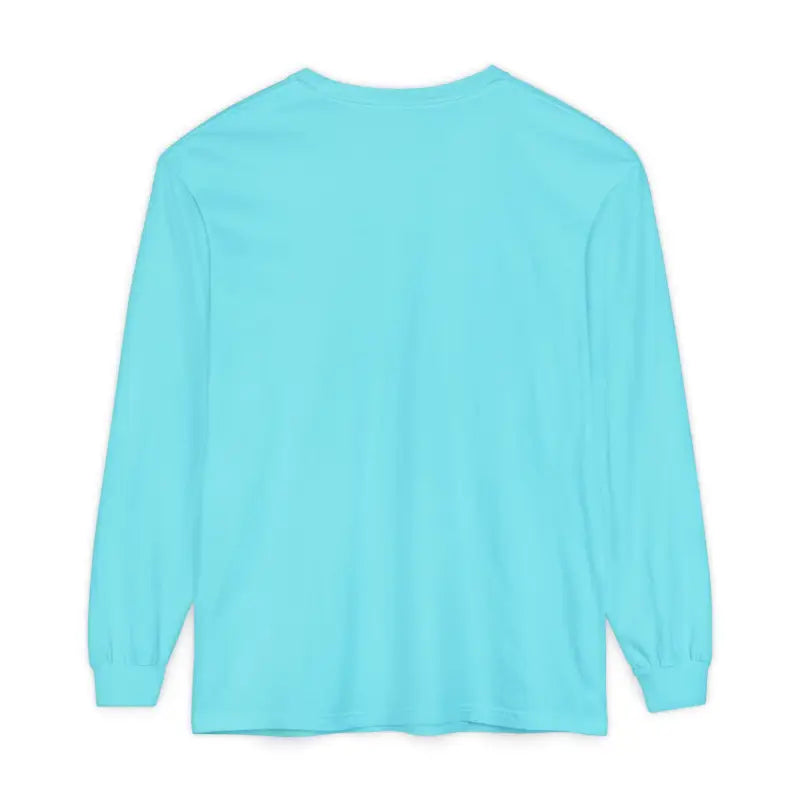 Plain turquoise long-sleeve T-shirt from Cream Coral Pink Stay Salty Graphic collection
