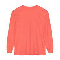Plain coral long-sleeve T-shirt from Cream Coral Pink Stay Salty Graphic collection