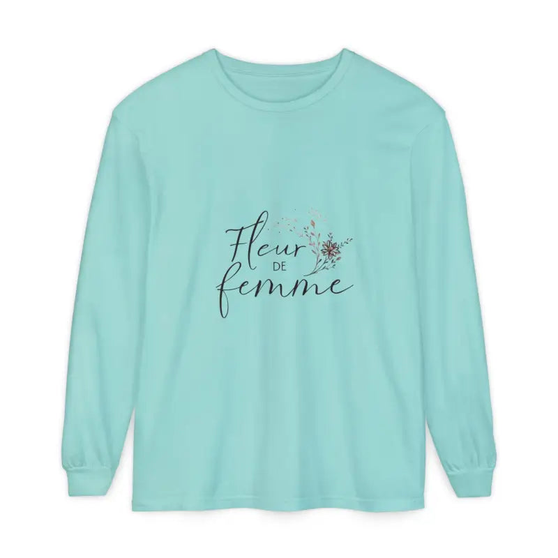 Cream White and Pink Long Sleeved Floral T-Shirt for Women - Ocean State Styles