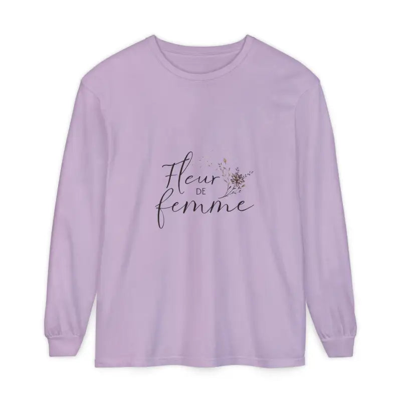 Cream White and Pink Long Sleeved Floral T-Shirt for Women - Ocean State Styles